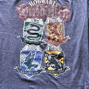 Hogwarts Boys T-shirt size 10-12 EUC HOUSES OF HARRY POTTER
